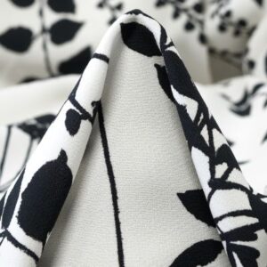 CRÊPE, VISCOSE, FLORAL, RAVEN ...