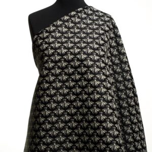 JACQUARD, COTTON, ACETATE, JET