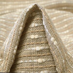 JACQUARD, LINEN, COTTON BLEND