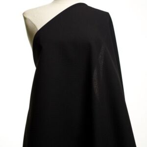 JERSEY, COTTON, JET BLACK